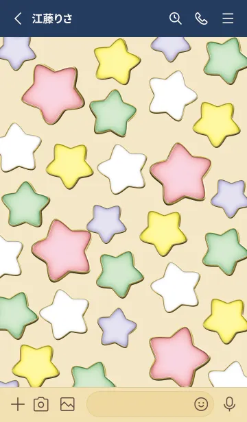 [LINE着せ替え] Enamel Pin Candy Star 5の画像2
