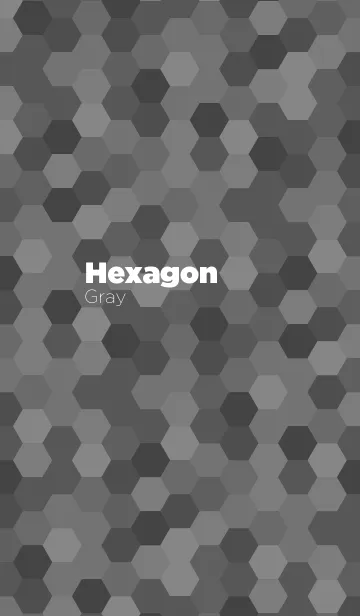 [LINE着せ替え] Hexagon / Grayの画像1