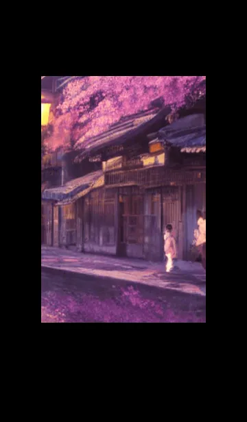 [LINE着せ替え] 和の夜桜#EG015。の画像1