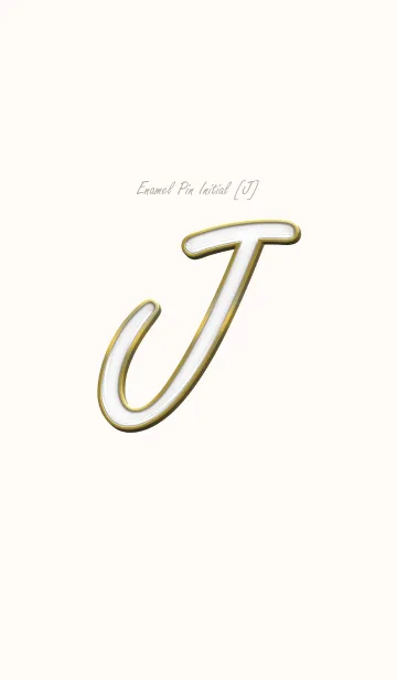 [LINE着せ替え] Enamel Pin INITIAL [J].の画像1