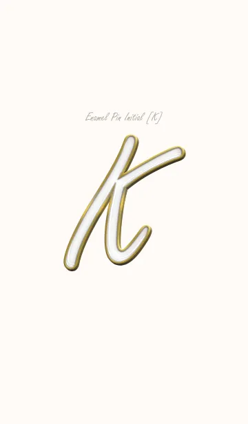 [LINE着せ替え] Enamel Pin INITIAL [K].の画像1