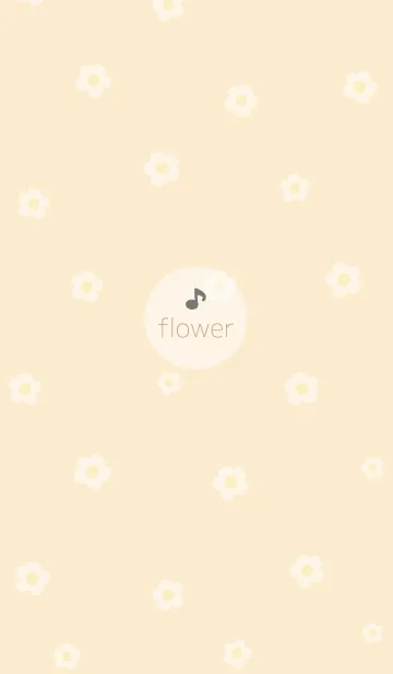 [LINE着せ替え] お花<音符>イエロー.の画像1