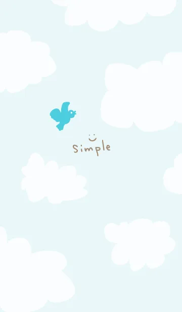 [LINE着せ替え] 幸せの青い鳥 空7の画像1