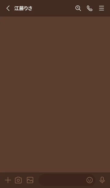 [LINE着せ替え] brown color W21の画像2