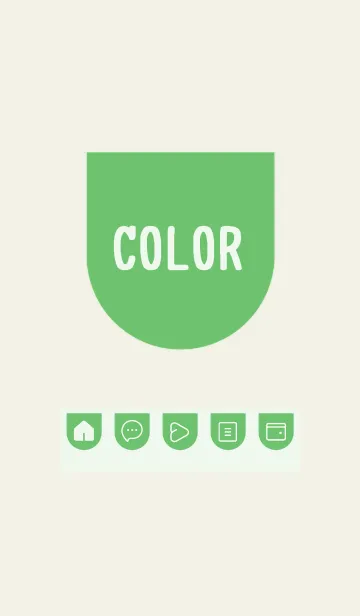 [LINE着せ替え] green color W41の画像1