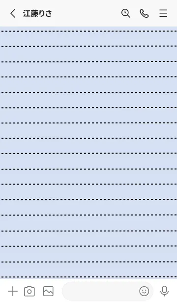 [LINE着せ替え] 点線カラーノート/ブルーグレイの画像2