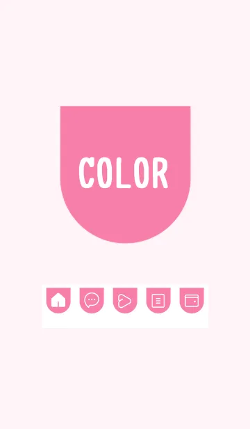 [LINE着せ替え] pink color W21の画像1