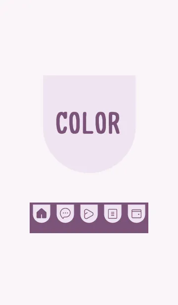 [LINE着せ替え] purple color W23の画像1