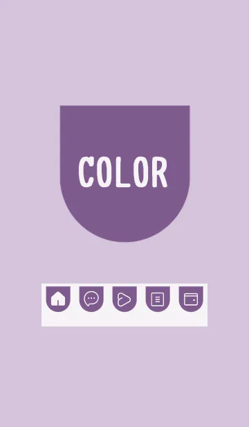 [LINE着せ替え] purple color W25の画像1