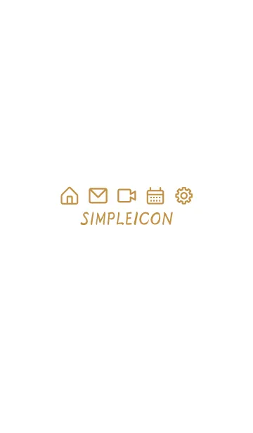 SIMPLE ICON -WHITE- 41の着せ替えメイン画像