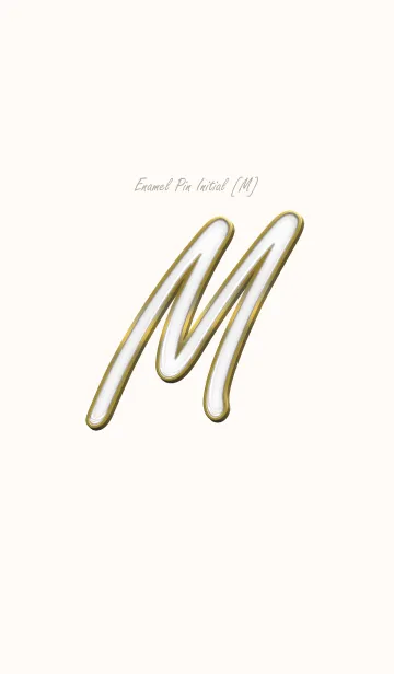 [LINE着せ替え] Enamel Pin INITIAL [M].の画像1