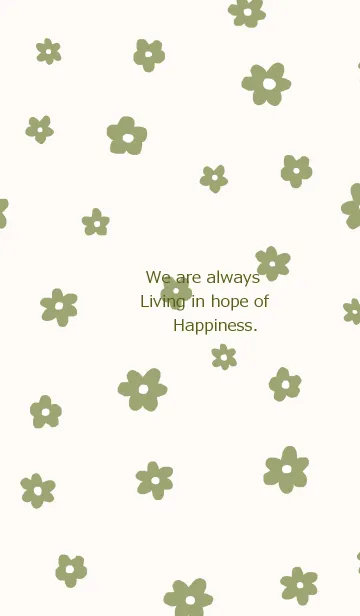 [LINE着せ替え] flower pattern/ matchagreenの画像1