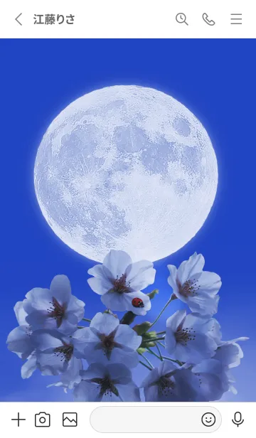 [LINE着せ替え] Sakura Full Moon #1-17の画像2
