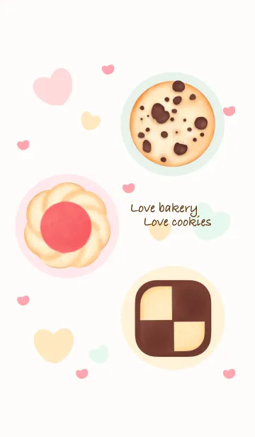 [LINE着せ替え] Love bakery love cookies 4の画像1