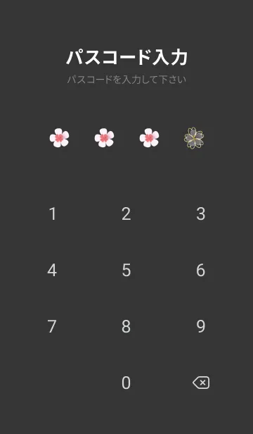 [LINE着せ替え] 黒と黄色 : 幸運の桜と四つ葉の画像4