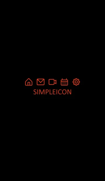 [LINE着せ替え] SIMPLE ICON -BLACK- 41の画像1