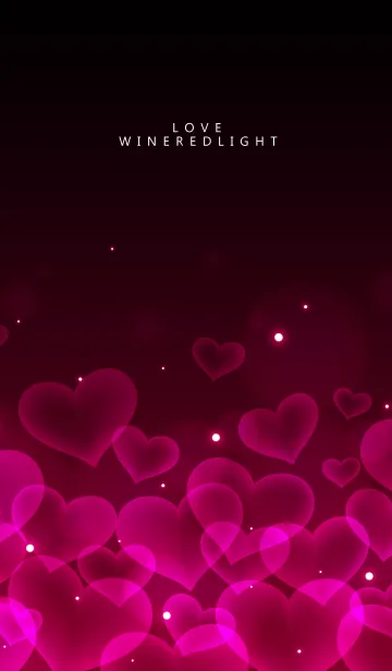 [LINE着せ替え] WINE RED HEARTの画像1