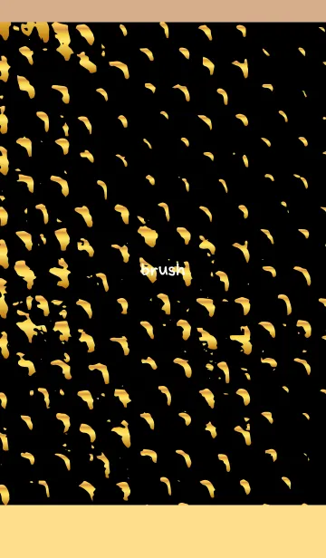 [LINE着せ替え] 和風 筆模様の着せかえ 薄茶と黄色の画像1