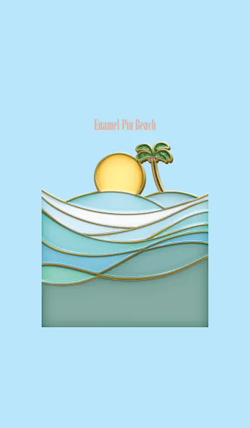 [LINE着せ替え] Enamel Pin Beach 15の画像1
