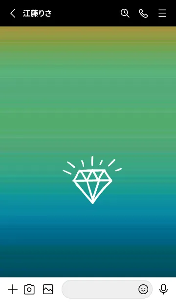 [LINE着せ替え] グラデーション ダイアモンド  240の画像2
