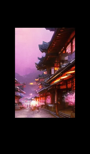 [LINE着せ替え] 和の夜桜#EH06。の画像1