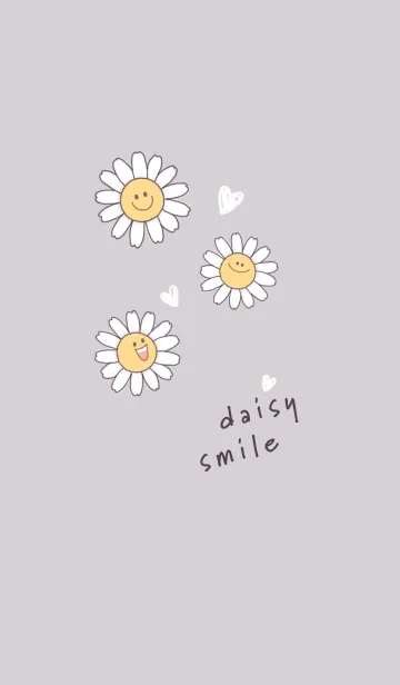 [LINE着せ替え] デイジースマイル2 Greige02_1の画像1