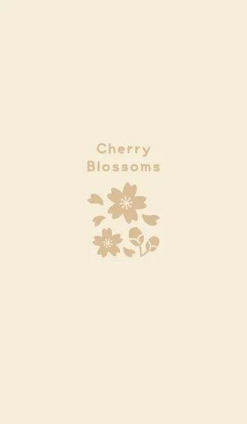 [LINE着せ替え] 桜17<イエロー>の画像1