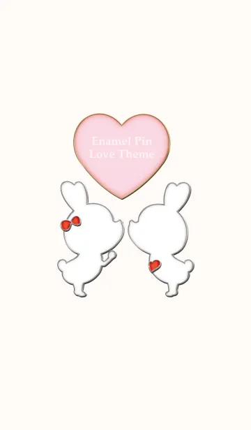 [LINE着せ替え] Enamel Pin LOVE Pair.の画像1