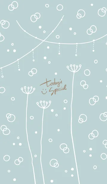 [LINE着せ替え] シンプルかわいい白い花9の画像1