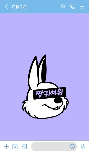 [LINE着せ替え] 韓国 ラビット 5の画像2