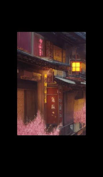 [LINE着せ替え] 和の夜桜#EH01。の画像1