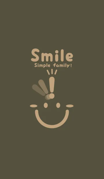 [LINE着せ替え] スマイル＆ヒラメキ 枯葉色の画像1