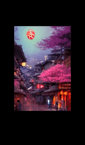 [LINE着せ替え] 和の夜桜#EG029。の画像1