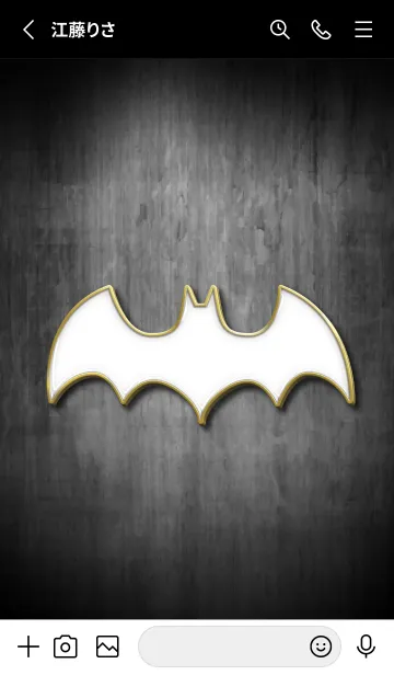 [LINE着せ替え] Enamel Pin Bat without title.の画像2