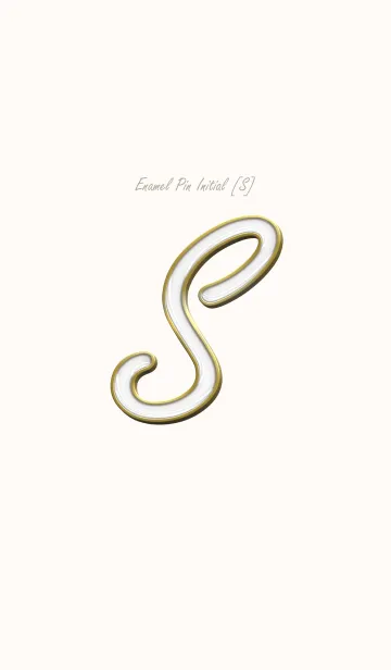 [LINE着せ替え] Enamel Pin INITIAL [S].の画像1