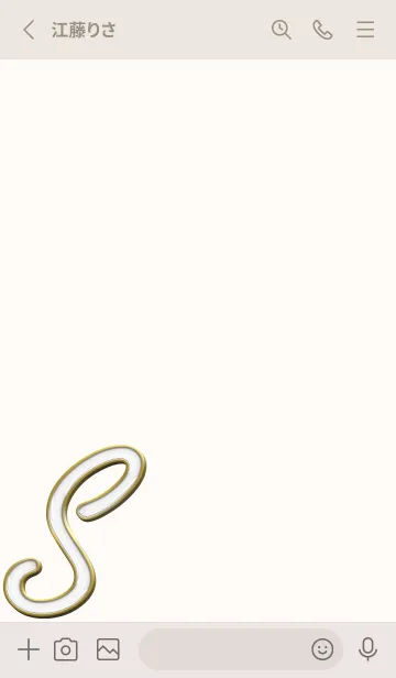 [LINE着せ替え] Enamel Pin INITIAL [S].の画像2