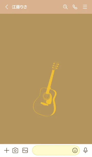 [LINE着せ替え] GUITAR COLOR  オイルイエローの画像2