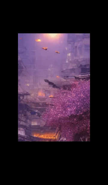 [LINE着せ替え] 和の夜桜#EH030。の画像1