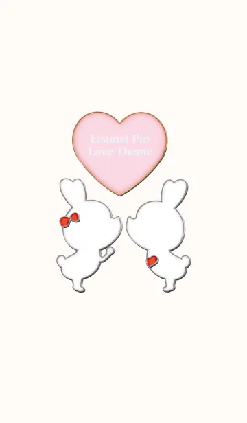 [LINE着せ替え] Enamel Pin LOVE Pair 2の画像1