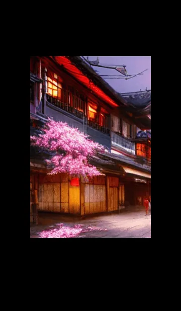 [LINE着せ替え] 和の夜桜#EH029。の画像1