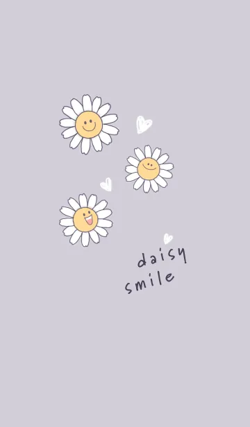 [LINE着せ替え] デイジースマイル2 violet03_1の画像1