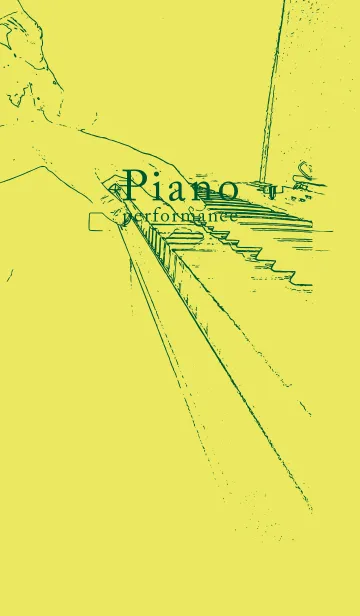 [LINE着せ替え] ピアノ演奏  ジョーンシトロンの画像1