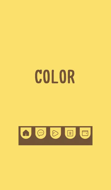 [LINE着せ替え] yellow color W21の画像1