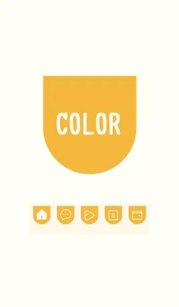 [LINE着せ替え] yellow color W23の画像1