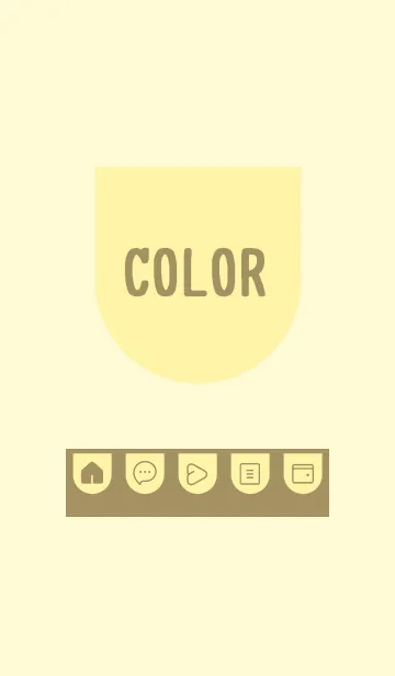 [LINE着せ替え] yellow color W25の画像1