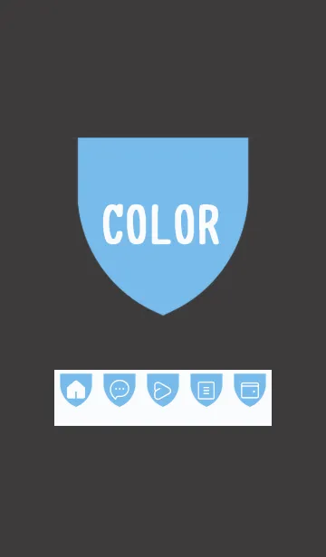 [LINE着せ替え] blue color X25の画像1