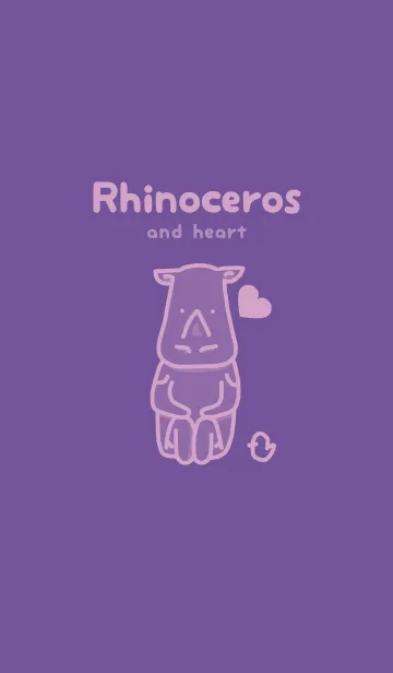 [LINE着せ替え] サイとハート 江戸紫の画像1