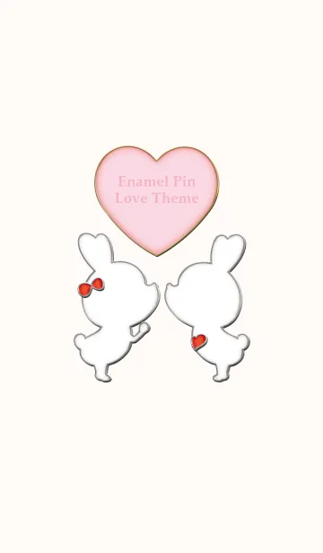 [LINE着せ替え] Enamel Pin LOVE Pair 3の画像1
