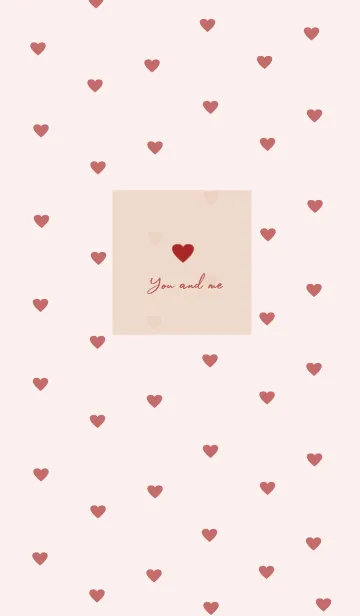 [LINE着せ替え] pattern_heart (redpink)の画像1