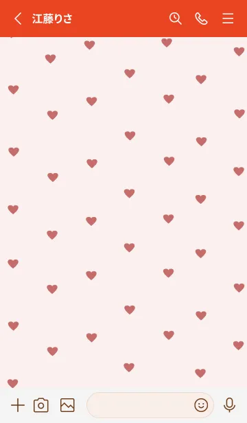 [LINE着せ替え] pattern_heart (redpink)の画像2